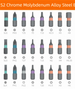 Elosung 24-in-1 S2 Steel Ratchet Screwdriver Set - Image 5