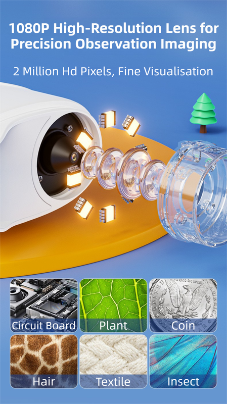 Elosung Kids Digital Microscope with 1000x Magnification – image 3