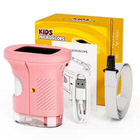 Elosung Pink Kids Digital Microscope 1000x – image 1