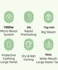 Elosung Foldable Garment Steamer 15g/min - Image 2