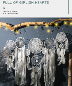 Elosung 5 Piece Pink Dreamcatcher Set - Image 3