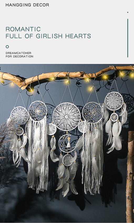 Elosung 5 Piece Pink Dreamcatcher Set – image 3