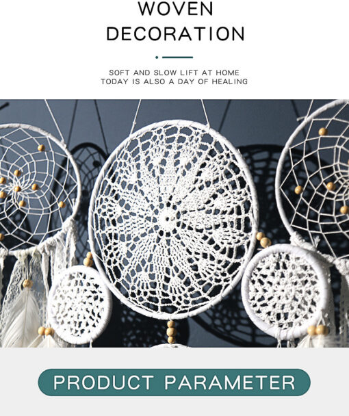 Elosung 5 Piece Pink Dreamcatcher Set – image 5