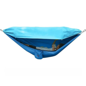 Elosung Nylon Hammock with Mosquito Net and Sunshade – image 1