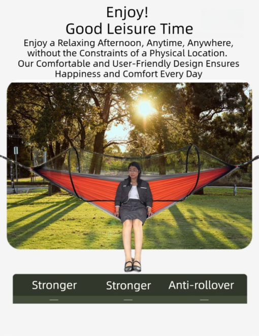 Elosung Nylon Hammock with Mosquito Net – image 2