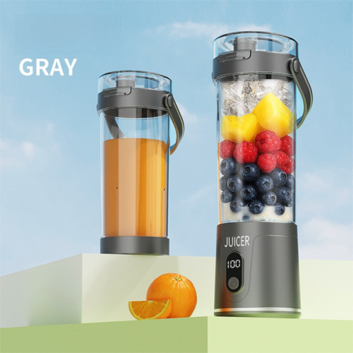 Elosung 600ml Portable Blender with 12 Leaf Blades – image 1