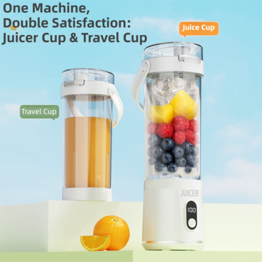 Elosung 600ml Portable Blender with 12 Leaf Blades – image 3