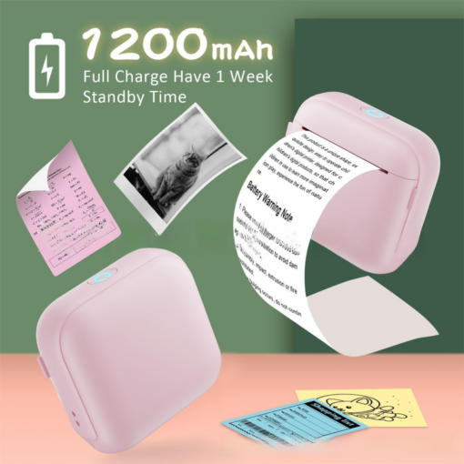 Elosung X6 Mini Thermal Printer 12 Roll Set – image 6