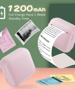 Elosung X6 Mini Thermal Printer, 12-Roll Set - Image 6
