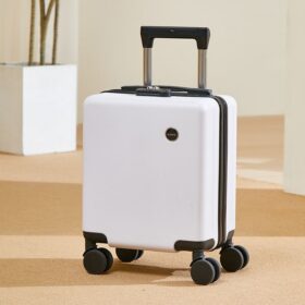 Elosung 16in Carry-on Suitcase with ABS+PC Shell – image 1