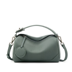 Elosung Genuine Cowhide Boston Bag – image 1