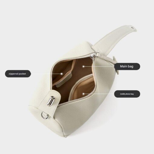 Elosung Genuine Cowhide Boston Bag – image 4
