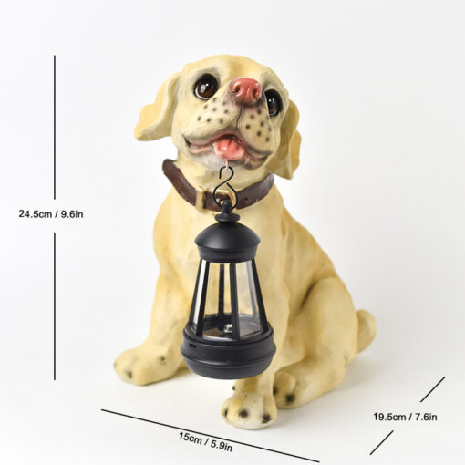 V888-ELOSUNG43356-202601230940-00.jpg Solar Dog Garden Statue with Lantern – image 1