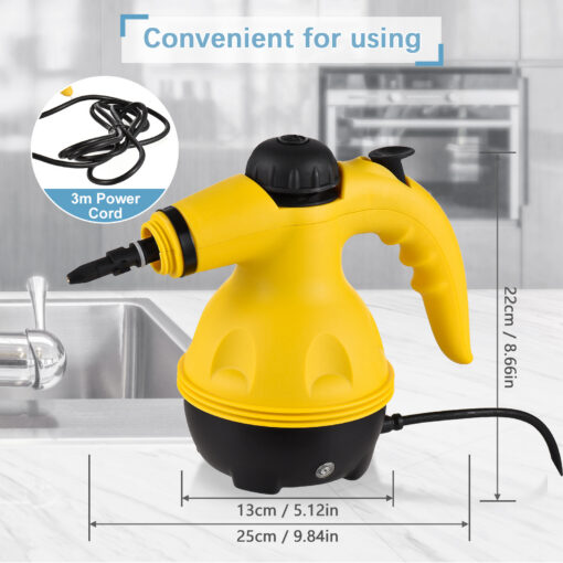 Elosung Handheld Steam Cleaner with 9 Accessories – image 3
