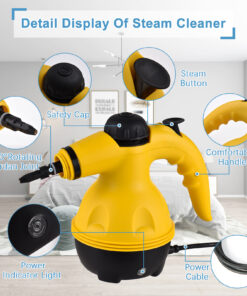 Elosung Handheld Steam Cleaner with 9 Accessories - Image 4