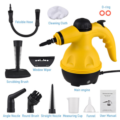 Elosung Handheld Steam Cleaner with 9 Accessories – image 5