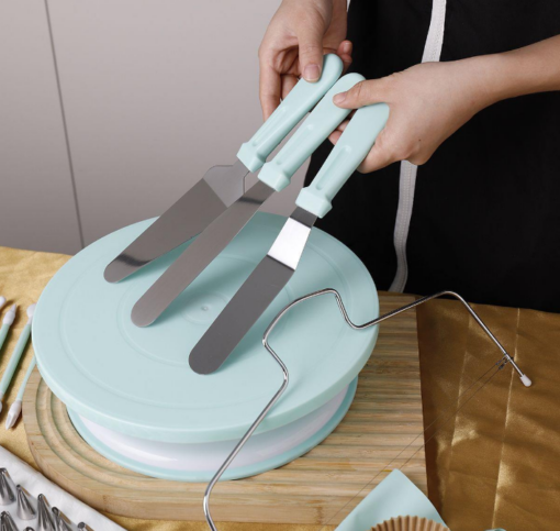 Elosung 207 Piece Cake Decorating Kit with Turntable – image 3