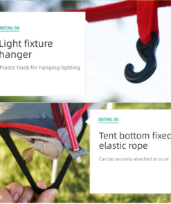 Elosung Off-Ground Tent Canopy with Mosquito Net - Image 10