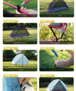 Elosung Off-Ground Tent Canopy with Mosquito Net - Image 12