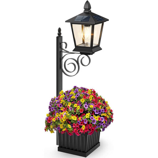 V888-ELOSUNG44744-202603041340-00.jpg Elosung Solar Planter Light with IP65 LED Lantern – image 1