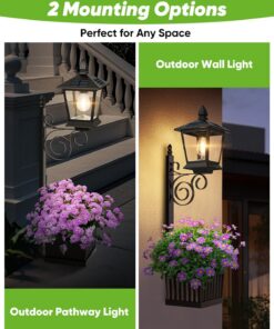 Elosung Solar Planter Light with IP65 LED Lantern - Image 3