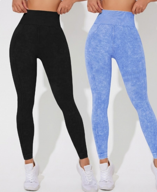 Elosung High Waisted Yoga Leggings 2 Pack – image 1