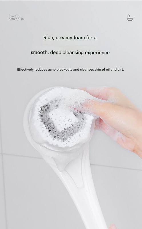 Elosung Electric Shower Brush with 43cm Handle – image 5