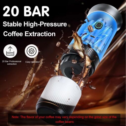 Elosung Portable Espresso Maker with Self-Heating – image 4