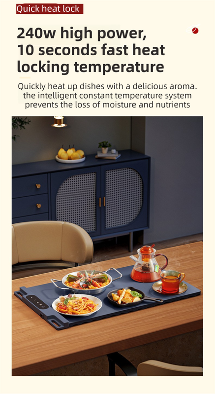 Elosung Roll-Up Food Warming Mat 240W – image 2