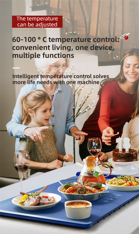 Elosung Roll-Up Food Warming Mat 240W – image 3