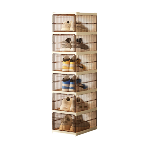 V888-ELOSUNG45713-202603041331-00.png Elosung Foldable Shoe Tower with Clear Panels – image 1