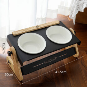 Elosung Adjustable Ceramic Pet Diner 9 to 14 cm – image 1