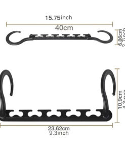Elosung 9 Tier Pants Rack and Magic Hanger Set - Image 3