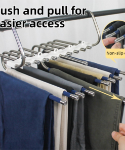 Elosung 9 Tier Pants Rack and Magic Hanger Set - Image 4