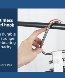 Elosung 9 Tier Pants Rack and Magic Hanger Set - Image 8