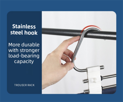 Elosung 9 Tier Pants Rack and Magic Hanger Set – image 8