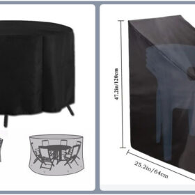 Elosung Outdoor Furniture Cover Set, Waterproof Oxford – image 1