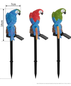 Elosung Hand-Painted Solar Parrot Light - Image 3