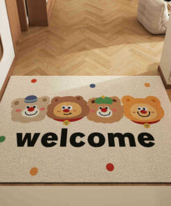 Elosung Cartoon PVC Coil Door Mats Set of 2 - Image 1