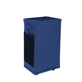 Elosung Navy Foldable Oxford Laundry Basket – image 1