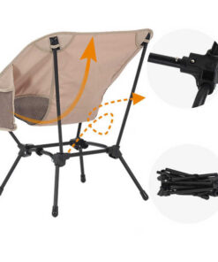 Elosung Folding Beach Chair with Square Legs - Image 3