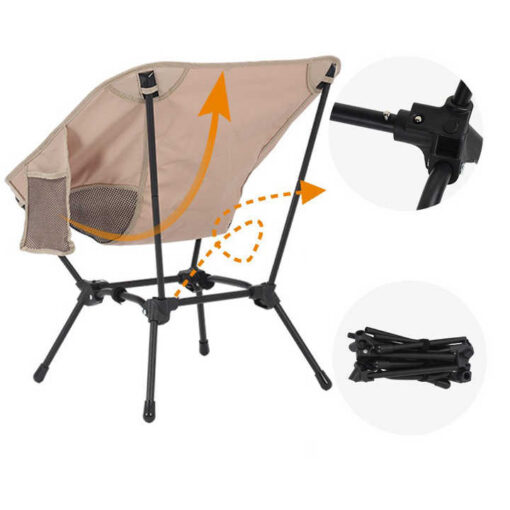 Elosung Folding Beach Chair with Square Legs – image 3