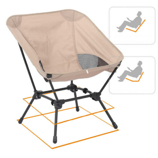 Elosung Folding Beach Chair with Square Legs – image 4