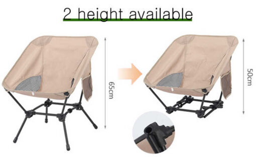 Elosung Folding Beach Chair with Square Legs – image 6