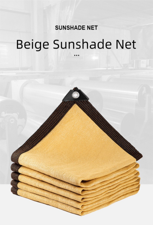 V888-ELOSUNG47003-202603021230-00.png Elosung Beige Shade Net with Reinforced Grommets – image 1