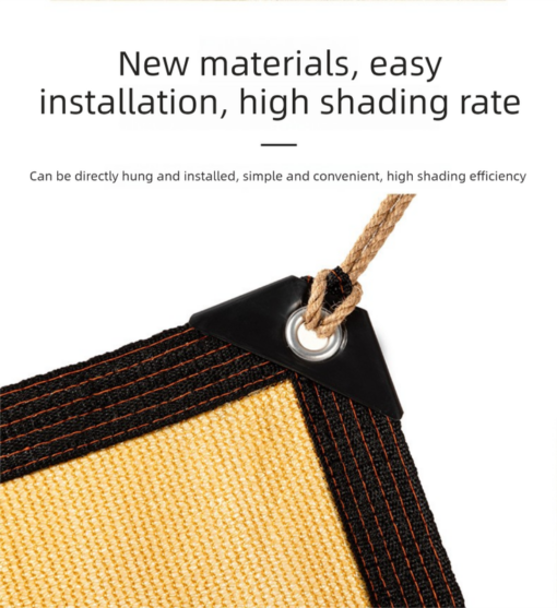 Elosung Beige Shade Net with Reinforced Grommets – image 2
