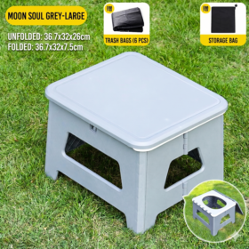 Elosung Folding Camping Toilet Stool, 100kg – image 1