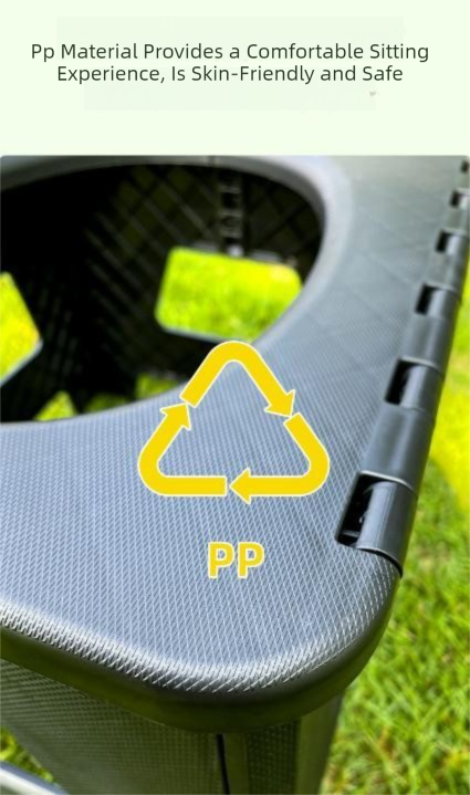 Elosung Folding Camping Toilet Stool, 100kg – image 4