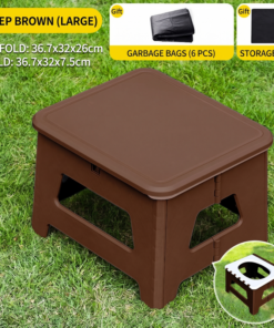 Elosung Folding Camping Toilet Stool 100kg - Image 1