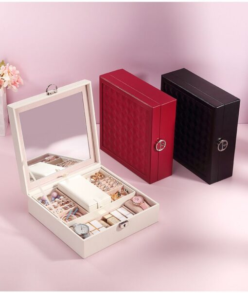 Elosung Jewellery Box with Mirror & Lock – image 2